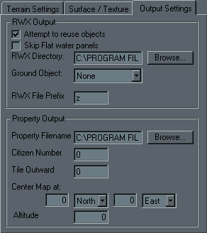 Output Tab